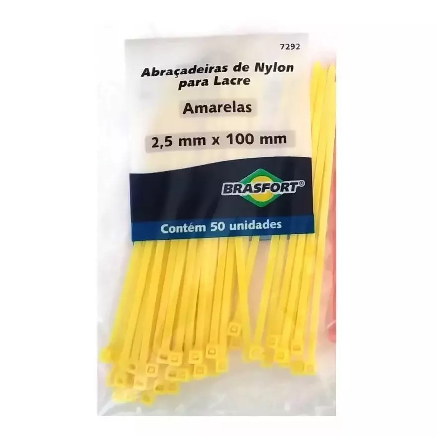 Abraçadeira Nylon 200x2.5 50pcs Brasfort